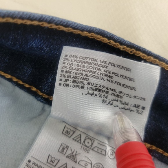 Old Navy Womens Jeans Size 4 Short Low Rise Skinny Leg Dark Wash Blue Denim - Picture 10 of 14